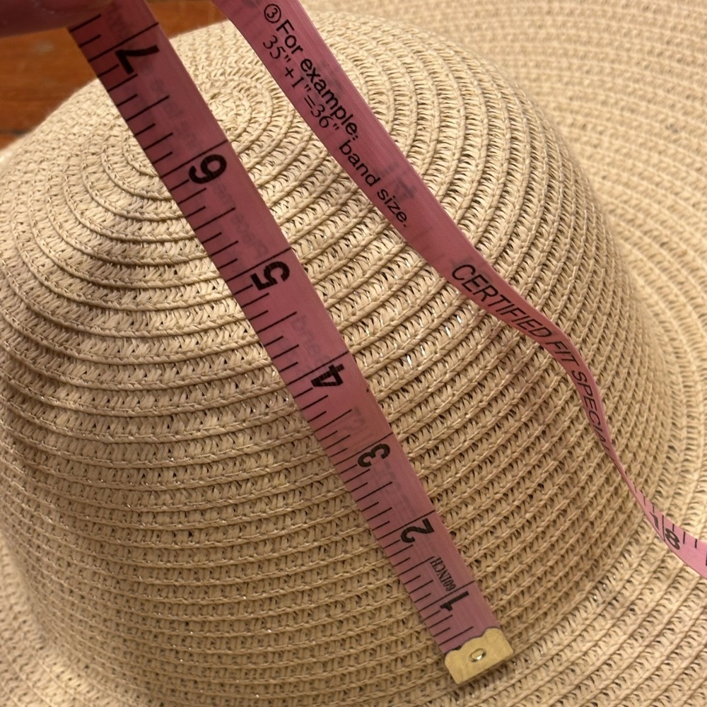 David & Young Wide Brim Straw Sun Hat Packable Beach Resort Cruise Hat - Picture 6 of 6